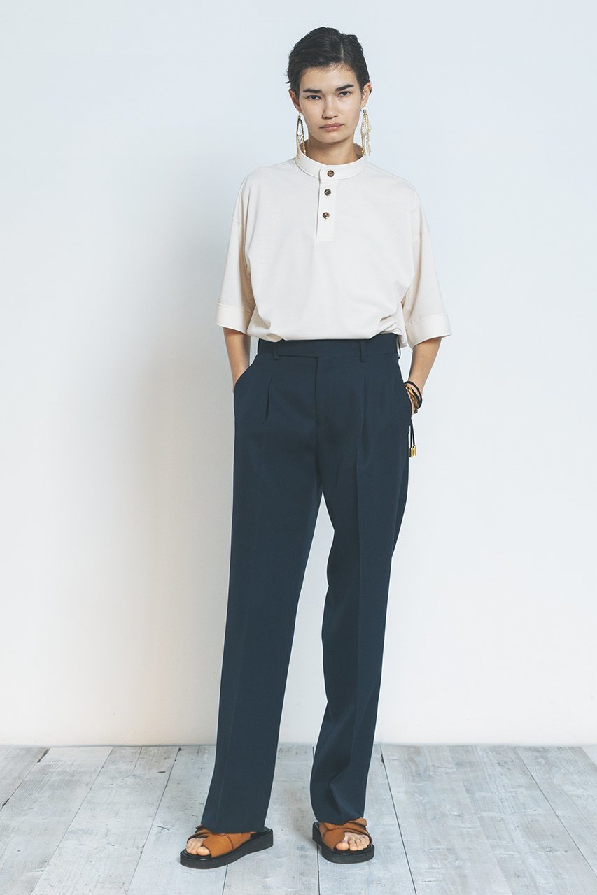 【ザ リラクス/THE RERACS】のストレートパンツ 人気、トレンドファッション・服の通販 founy(ファニー) 　ファッション　Fashion　レディースファッション　WOMEN　パンツ　Pants　カットソー　シンプル　ストレート　センター　 other-1|ID: prp329100003090238 ipo3291000000022899527