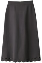 【マリリンムーン/MARILYN MOON】のオープンワークAラインスカート ダークグレー|ID:prp329100003096814