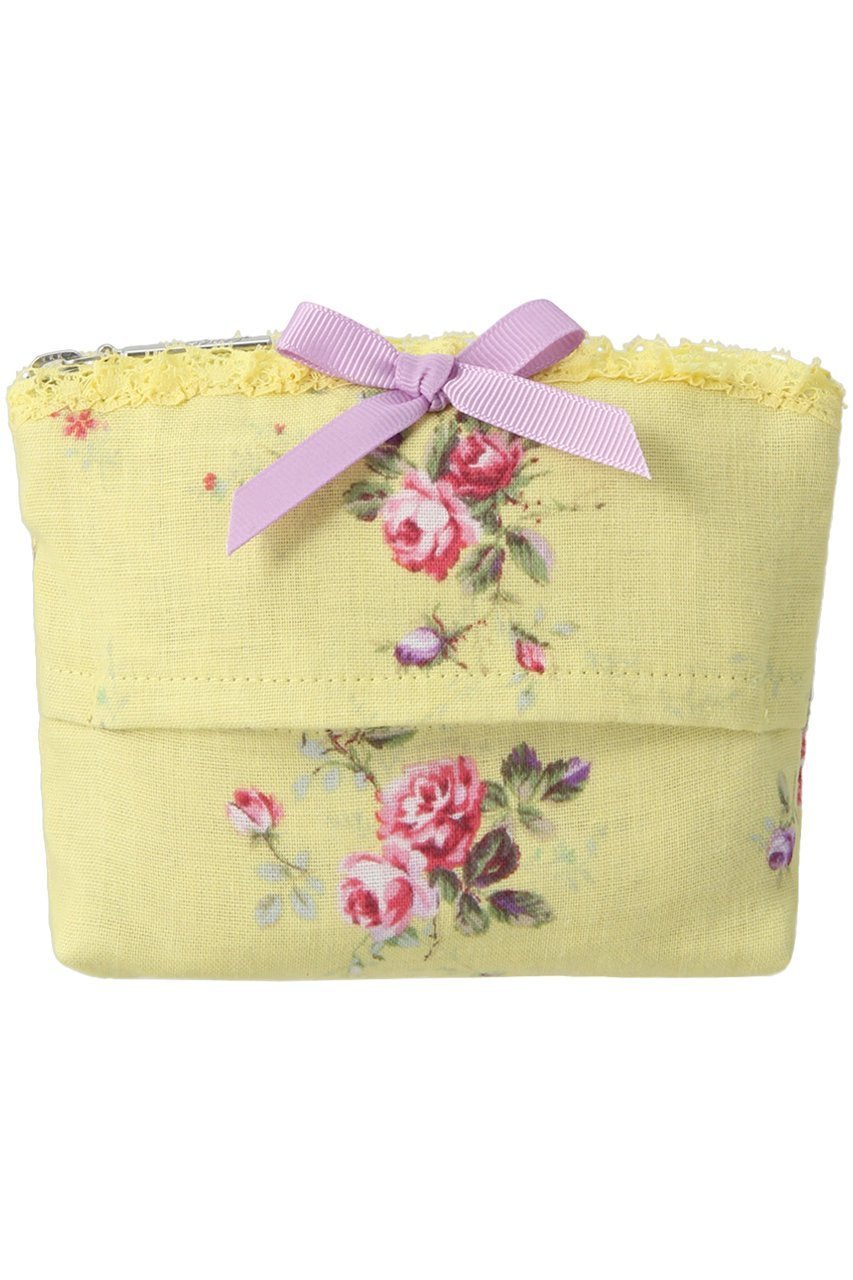 【イクコ/IKUKO】のダブルガーゼ花柄プリント ティッシュケース インテリア・キッズ・メンズ・レディースファッション・服の通販 founy(ファニー) 　ファッション　Fashion　レディースファッション　Fashion for Women　レイングッズ・傘・晴雨兼用傘　Umbrellas & Rain Gear　おすすめ　Recommended / Our Picks　ギフト プレゼント　Gift / Present　ジップ　Zip, Zipper　ダブル　Double, Double-Breasted　ハンカチ　Handkerchief, Hanky　フェミニン　Feminine, Girly　フラワー　Flower, Floral　プリント　Print, Printed Pattern　ポーチ　Pouch, Small Case　リボン　Ribbon, Bow　レース　Lace, Lace Fabric　傘　Umbrella, Parasol　吸水　Absorbent, Quick-Dry　定番　Standard, Basic Item　時計　Watch, Wristwatch　イエロー|ID: prp329100003098867 ipo3291000000032866532