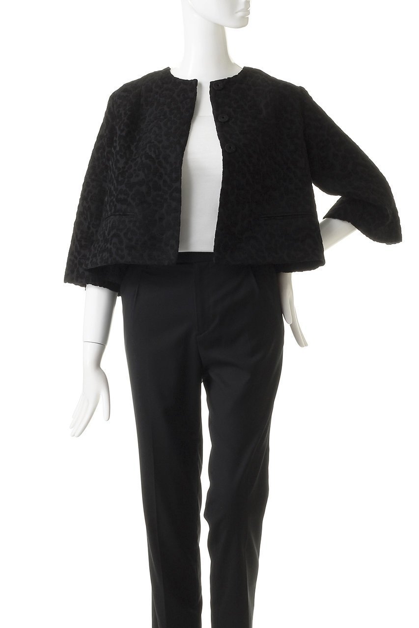 【アロー/aLORS】のVESTE AMARI (ヴェストアマーリ) 人気、トレンドファッション・服の通販 founy(ファニー) 　ファッション　Fashion　レディースファッション　Fashion for Women　アウター　Coat / Outerwear Collection　レディースジャケット・軽アウター　Jackets　おすすめ　Recommended / Our Picks　イタリア　Italy　ショート　Short, Short Length　ジャカード／ジャガード　Jacquard, Woven Pattern　ジャケット　Jacket, Outerwear　セットアップ　Set-Up, Coordinated Outfit　バランス　Balance, Style Balance　フレア　Flare, Flared　レオパード　Leopard, Animal Print　other-7|ID: prp329100003106723 ipo3291000000032914681