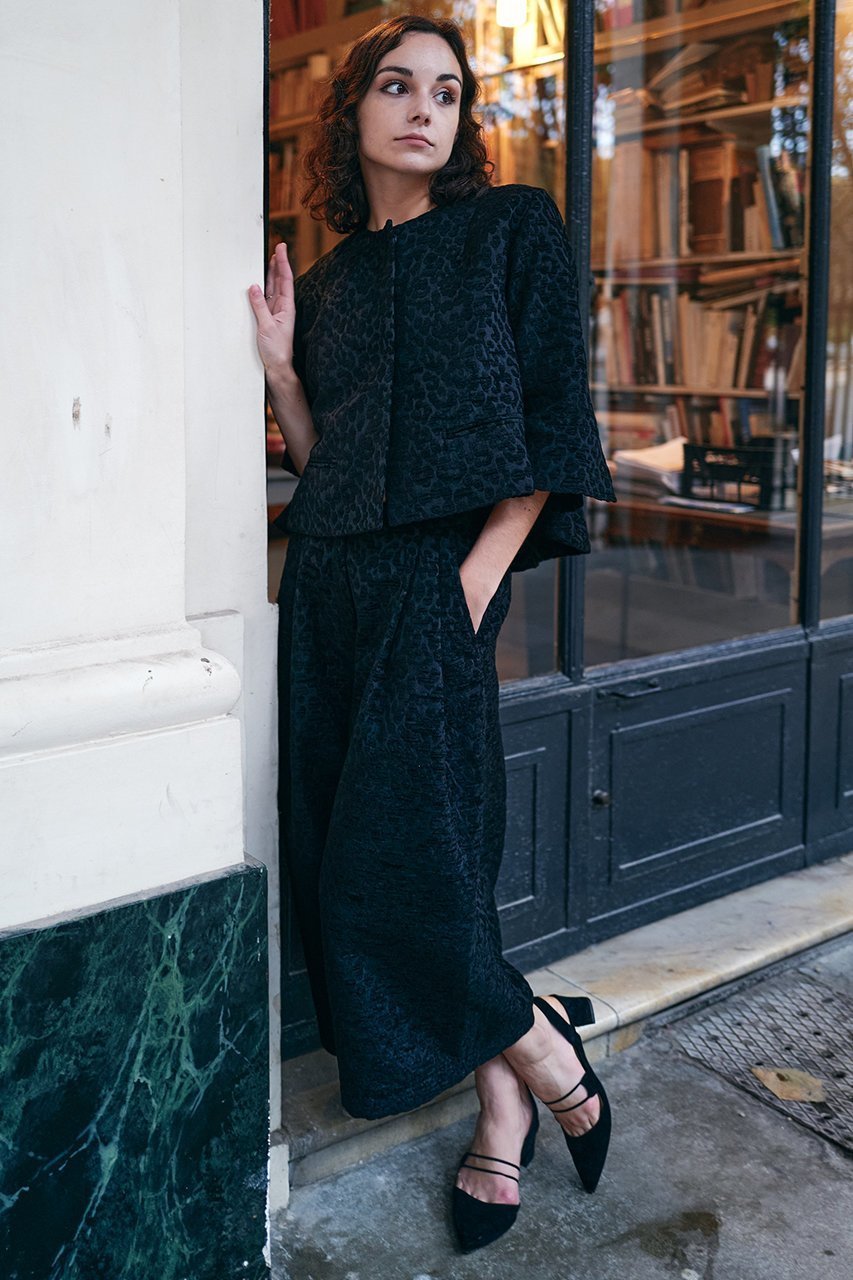 【アロー/aLORS】のVESTE AMARI (ヴェストアマーリ) 人気、トレンドファッション・服の通販 founy(ファニー) 　ファッション　Fashion　レディースファッション　Fashion for Women　アウター　Coat / Outerwear Collection　レディースジャケット・軽アウター　Jackets　おすすめ　Recommended / Our Picks　イタリア　Italy　ショート　Short, Short Length　ジャカード／ジャガード　Jacquard, Woven Pattern　ジャケット　Jacket, Outerwear　セットアップ　Set-Up, Coordinated Outfit　バランス　Balance, Style Balance　フレア　Flare, Flared　レオパード　Leopard, Animal Print　other-8|ID: prp329100003106723 ipo3291000000032914690