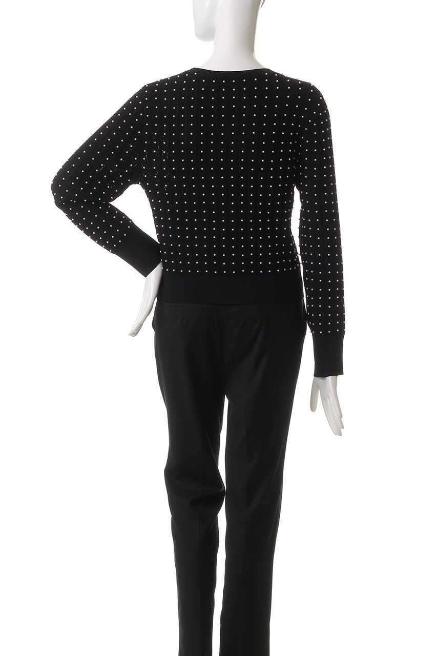 【アルアバイル/allureville】の【Loulou Willoughby】パールスタッズプルオーバー 人気、トレンドファッション・服の通販 founy(ファニー) 　ファッション　Fashion　レディースファッション　Fashion for Women　トップス・カットソー　Cut & Sew Tops　ニット　Knit Tops & Sweaters　カジュアルプルオーバー・ニットトップス　Pullovers & Knit Tops / Casual Pullovers　コンパクト　Compact, Small Size　パール　Pearl, Pearl Accent　エレガント 上品　Elegant　other-4|ID: prp329100003106731 ipo3291000000032949158