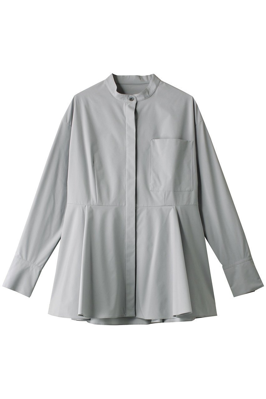 【ル フィル/LE PHIL】のSOLOTEXペプラムブラウス インテリア・キッズ・メンズ・レディースファッション・服の通販 founy(ファニー) ファッション Fashion レディースファッション Fashion for Women トップス・カットソー Cut & Sew Tops シャツ・ブラウス・オフィスカジュアル Elegant Blouses & Button-Ups シンプル Simple, Minimal ストレッチ Stretch, Stretchy Fabric スリーブ Sleeve, Long Sleeve / Short Sleeve タフタ Taffeta, Structured Fabric ドレープ Drape, Draping Fabric フェミニン Feminine, Girly ペプラム Peplum, Flared Hem ロング Long, Long-Length グレー|ID: prp329100003117422 ipo3291000000032890347