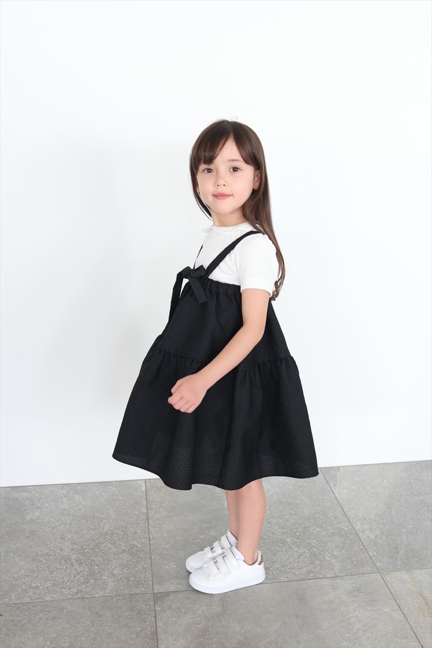 【アミカ/AMICA / KIDS】の【BABY&KIDS】クチュールドレス インテリア・キッズ・メンズ・レディースファッション・服の通販 founy(ファニー) 　ファッション　Fashion　キッズファッション　Fashion for Kids　ワンピース　Dresses　おすすめ　Recommended / Our Picks　サスペンダー　Suspenders, Braces　ドレス　Dress, One-Piece　人気　Popular, Best Seller　定番　Standard, Basic Item　ブラック(7M-7Y)|ID: prp329100003117515 ipo3291000000032837943