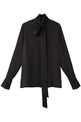 【チノ/CINOH】のBLACK FORMAL ボウタイブラウス 人気、トレンドファッション・服の通販 founy(ファニー) ファッション Fashion レディースファッション Fashion for Women トップス・カットソー Cut & Sew Tops シャツ・ブラウス・オフィスカジュアル Elegant Blouses & Button-Ups エレガント 上品 Elegant スリーブ Sleeve, Long Sleeve / Short Sleeve ドレープ Drape, Draping Fabric マニッシュ Mannish, Boyish ロング Long, Long-Length |ID:prp329100003117538