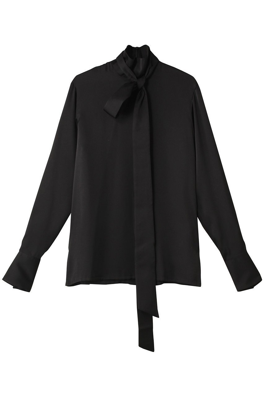 【チノ/CINOH】のBLACK FORMAL ボウタイブラウス 人気、トレンドファッション・服の通販 founy(ファニー) 　ファッション　Fashion　レディースファッション　Fashion for Women　トップス・カットソー　Cut & Sew Tops　シャツ・ブラウス・オフィスカジュアル　Elegant Blouses & Button-Ups　エレガント 上品　Elegant　スリーブ　Sleeve, Long Sleeve / Short Sleeve　ドレープ　Drape, Draping Fabric　マニッシュ　Mannish, Boyish　ロング　Long, Long-Length　 other-1|ID: prp329100003117538 ipo3291000000032887300