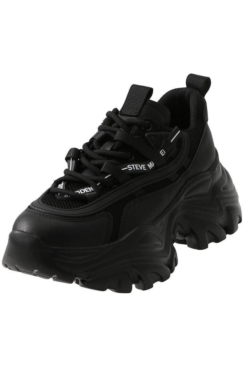 【スティーブマデン/STEVE MADDEN】のRECOUPE 厚底ボリュームスニーカー インテリア・キッズ・メンズ・レディースファッション・服の通販 founy(ファニー) 　ファッション　Fashion　レディースファッション　Fashion for Women　コンビ　Combo, Combination Style　スニーカー　Sneakers, Trainers　レース　Lace, Lace Fabric　再入荷　Restock / Back in Stock　厚底　Platform Shoes　ブラック|ID: prp329100003120598 ipo3291000000036553926