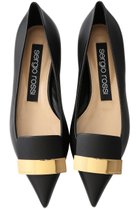 【セルジオ ロッシ/SERGIO ROSSI】のsr1 ポインテッドトゥフラットシューズ 人気、トレンドファッション・服の通販 founy(ファニー) ファッション Fashion レディースファッション Fashion for Women エレガント 上品 Elegant シューズ Shoes, Footwear フェミニン Feminine, Girly フラット Flat, Flat Shoes プレート Plate, Dish メタル Metal, Metal Parts モダン Modern, Contemporary thumbnail ブラック/ゴールドプレート|ID: prp329100003120631 ipo3291000000035662742