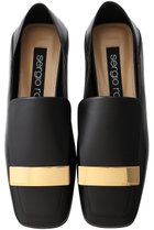 【セルジオ ロッシ/SERGIO ROSSI】のsr1 2wayスリッパ 人気、トレンドファッション・服の通販 founy(ファニー) ファッション Fashion レディースファッション Fashion for Women コレクション Collection, Seasonal Line シューズ Shoes, Footwear スリッパ Slippers, Room Shoes スリッポン Slip-On, Loafer フラット Flat, Flat Shoes プレート Plate, Dish メタル Metal, Metal Parts 人気 Popular, Best Seller thumbnail ブラック/ゴールドプレート|ID: prp329100003120632 ipo3291000000032773211