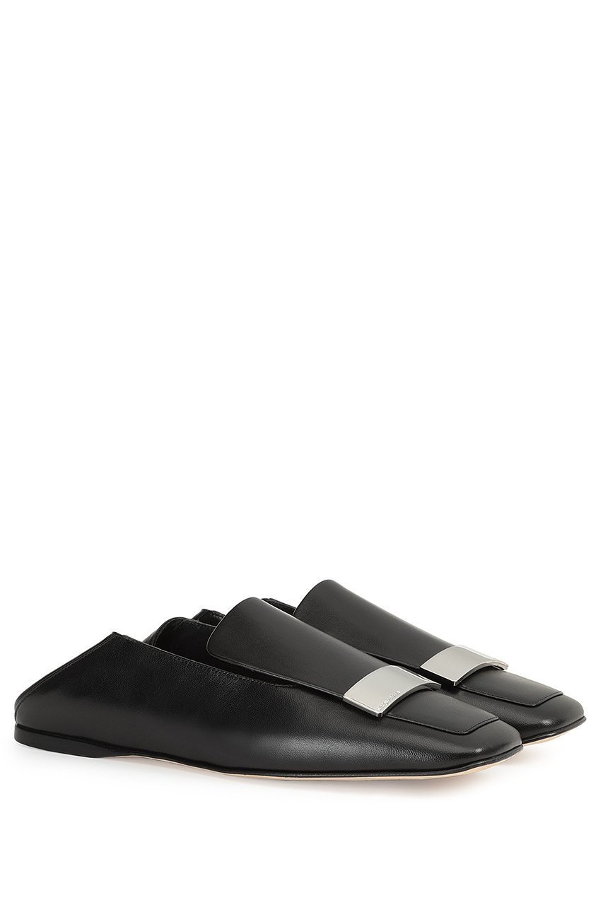 【セルジオ ロッシ/SERGIO ROSSI】のsr1 2wayスリッパ 人気、トレンドファッション・服の通販 founy(ファニー) 　ファッション　Fashion　レディースファッション　Fashion for Women　コレクション　Collection, Seasonal Line　シューズ　Shoes, Footwear　スリッパ　Slippers, Room Shoes　スリッポン　Slip-On, Loafer　フラット　Flat, Flat Shoes　プレート　Plate, Dish　メタル　Metal, Metal Parts　人気　Popular, Best Seller　other-4|ID: prp329100003120632 ipo3291000000036081679