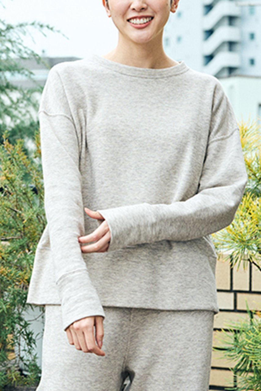 【プリスティン/PRISTINE】のヤクミニ裏毛ワイドPO 人気、トレンドファッション・服の通販 founy(ファニー) 　ファッション　Fashion　レディースファッション　WOMEN　トップス・カットソー　Tops/Tshirt　シャツ/ブラウス　Shirts/Blouses　ロング / Tシャツ　T-Shirts　カットソー　Cut and Sewn　シンプル　Simple　スリーブ　Sleeve　ロング　Long　ワイド　Wide　other-6|ID: prp329100003122992 ipo3291000000031417075