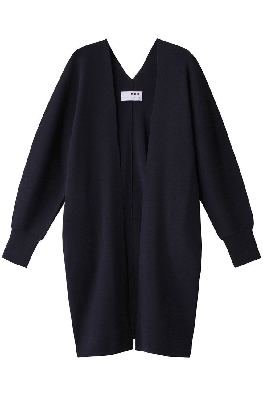 【スリー ドッツ/three dots】のニットアウター ベルトつきドルマントッパー インテリア・キッズ・メンズ・レディースファッション・服の通販 founy(ファニー) 　ファッション　Fashion　レディースファッション　Fashion for Women　トップス・カットソー　Cut & Sew Tops　ニット　Knit Tops & Sweaters　カーディガン・羽織り　Layered Style Cardigans　ベルト&ウエストマーク　Belts & Waist Accessories　カーディガン　Cardigan, Knitwear　トレンド　Trend, Trending Now　ドレープ　Drape, Draping Fabric　ロング　Long, Long-Length　ネイビー|ID: prp329100003125531 ipo3291000000032923340