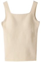 【クラネ/CLANE】のSQUARE TANK KNIT TOPS ニット アイボリー|ID: prp329100003129244 ipo3291000000036906569