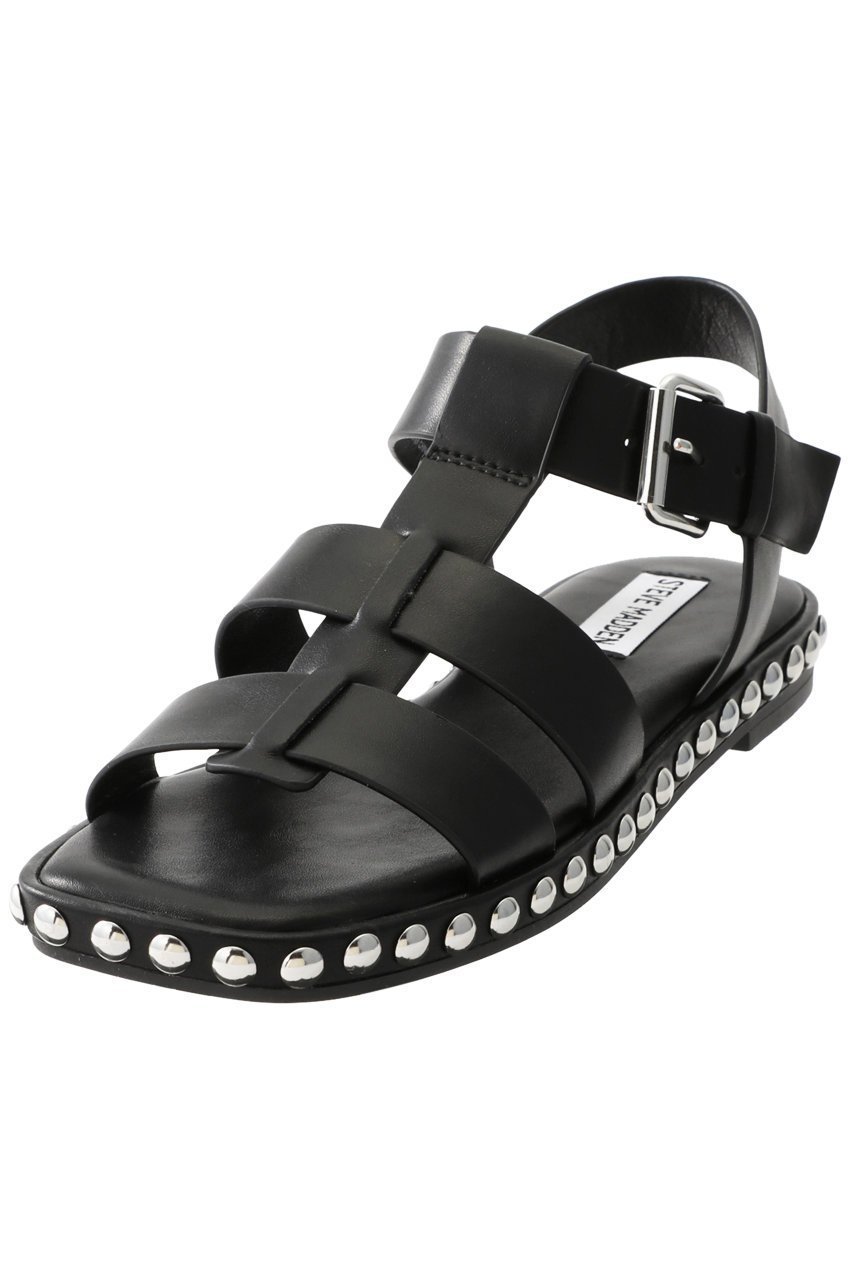 【スティーブマデン/STEVE MADDEN】のEL NINO-S スタッズベルトフラットサンダル インテリア・キッズ・メンズ・レディースファッション・服の通販 founy(ファニー) 　ファッション　Fashion　レディースファッション　Fashion for Women　ベルト&ウエストマーク　Belts & Waist Accessories　サンダル　Sandals, Summer Shoes　ブラック|ID: prp329100003129269 ipo3291000000032772526