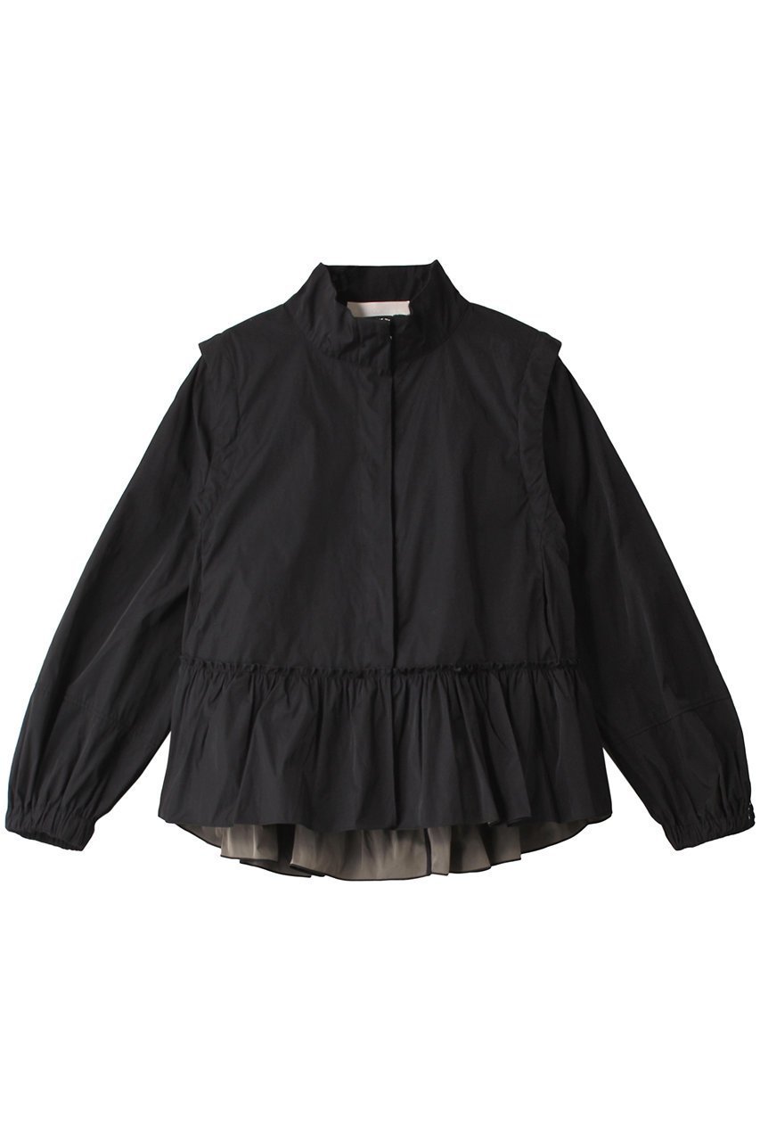 【マリリンムーン/MARILYN MOON】の2wayラッフルブルゾン インテリア・キッズ・メンズ・レディースファッション・服の通販 founy(ファニー) 　ファッション　Fashion　レディースファッション　Fashion for Women　アウター　Coat / Outerwear Collection　レディースジャケット・軽アウター　Jackets　ブルゾンジャケット・スポーティアウター　Blouson Jackets　ジャケット　Jacket, Outerwear　スタンド　Stand Collar, Upright Stand　スポーティ　Sporty, Casual Athletic　フリル　Frill, Ruffle　ブルゾン　Blouson, Bomber Jacket　ベスト　Vest, Waistcoat　ポケット　Pocket, Pocket Detail　人気　Popular, Best Seller　ブラック|ID: prp329100003131293 ipo3291000000032914711