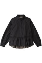 【マリリンムーン/MARILYN MOON】の2wayラッフルブルゾン 人気、トレンドファッション・服の通販 founy(ファニー) ファッション Fashion レディースファッション Fashion for Women アウター Coat / Outerwear Collection レディースジャケット・軽アウター Jackets ブルゾンジャケット・スポーティアウター Blouson Jackets ジャケット Jacket, Outerwear スタンド Stand Collar, Upright Stand スポーティ Sporty, Casual Athletic フリル Frill, Ruffle ブルゾン Blouson, Bomber Jacket ベスト Vest, Waistcoat ポケット Pocket, Pocket Detail 人気 Popular, Best Seller thumbnail ブラック|ID: prp329100003131293 ipo3291000000036460540