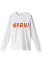 【マルニ/MARNI】のペイントロゴロングTシャツ リリーホワイト|ID:prp329100003133055