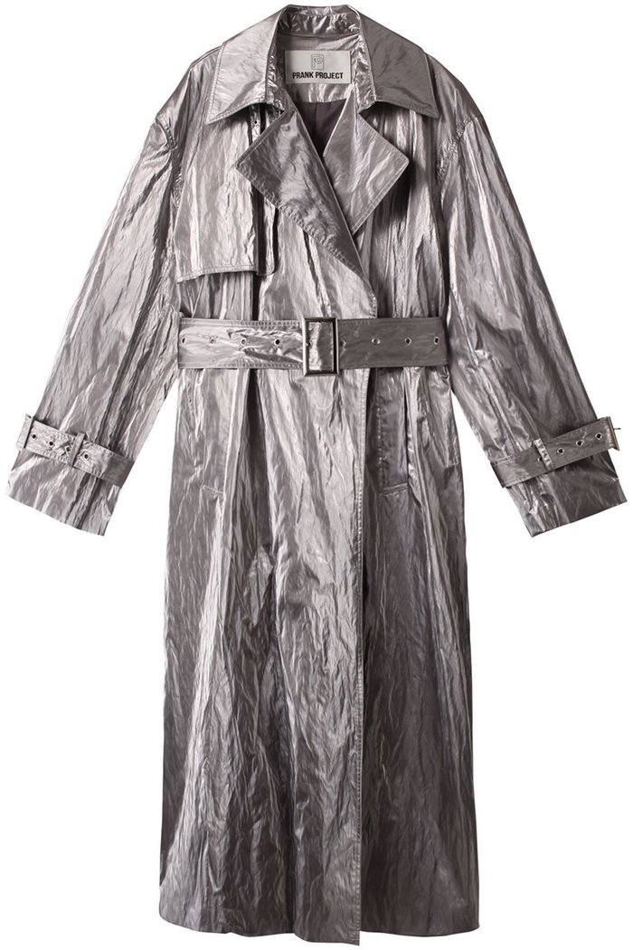 【プランク プロジェクト/PRANK PROJECT】のメタリックトレンチコート / Metallic Trench Coat インテリア・キッズ・メンズ・レディースファッション・服の通販 founy(ファニー) https://founy.com/ ファッション Fashion レディースファッション Fashion for Women アウター Coat / Outerwear Collection コート・ロングコート・ピーコート Long Coats, Peacoats & More トレンチコート / 春秋の定番アウター Trench Coats おすすめ Recommended / Our Picks クラシック Classic, Timeless Style クール Cool, Chic タフタ Taffeta, Structured Fabric メタル Metal, Metal Parts ロング Long, Long-Length |ID: prp329100003135164 ipo3291000000036795986