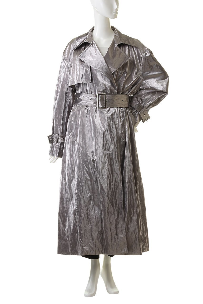 【プランク プロジェクト/PRANK PROJECT】のメタリックトレンチコート / Metallic Trench Coat 人気、トレンドファッション・服の通販 founy(ファニー) 　ファッション　Fashion　レディースファッション　Fashion for Women　アウター　Coat / Outerwear Collection　コート・ロングコート・ピーコート　Long Coats, Peacoats & More　トレンチコート / 春秋の定番アウター　Trench Coats　おすすめ　Recommended / Our Picks　クラシック　Classic, Timeless Style　クール　Cool, Chic　タフタ　Taffeta, Structured Fabric　メタル　Metal, Metal Parts　ロング　Long, Long-Length　other-2|ID: prp329100003135164 ipo3291000000036795989