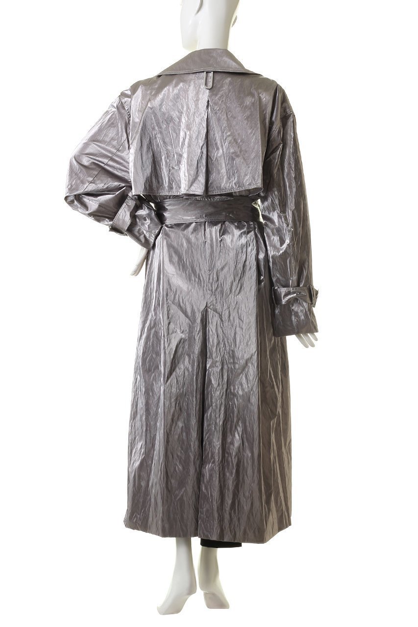 【プランク プロジェクト/PRANK PROJECT】のメタリックトレンチコート / Metallic Trench Coat 人気、トレンドファッション・服の通販 founy(ファニー) 　ファッション　Fashion　レディースファッション　Fashion for Women　アウター　Coat / Outerwear Collection　コート・ロングコート・ピーコート　Long Coats, Peacoats & More　トレンチコート / 春秋の定番アウター　Trench Coats　おすすめ　Recommended / Our Picks　クラシック　Classic, Timeless Style　クール　Cool, Chic　タフタ　Taffeta, Structured Fabric　メタル　Metal, Metal Parts　ロング　Long, Long-Length　other-4|ID: prp329100003135164 ipo3291000000036795993