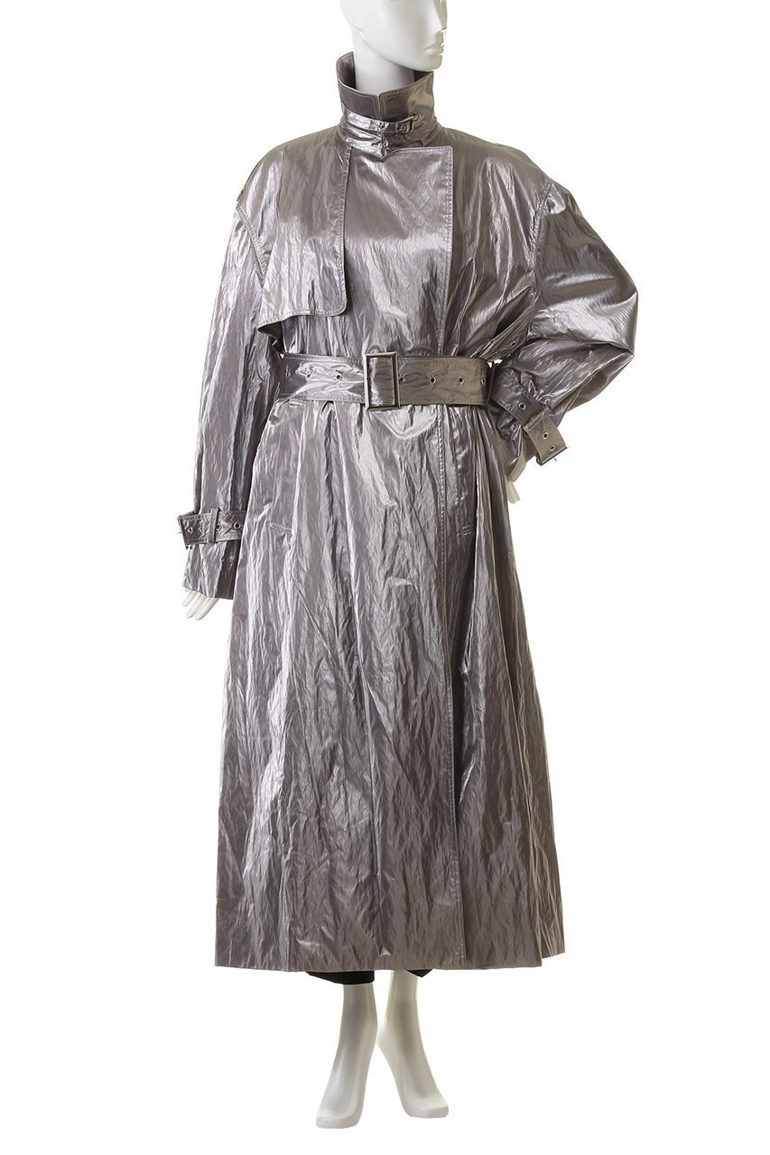 【プランク プロジェクト/PRANK PROJECT】のメタリックトレンチコート / Metallic Trench Coat 人気、トレンドファッション・服の通販 founy(ファニー) 　ファッション　Fashion　レディースファッション　Fashion for Women　アウター　Coat / Outerwear Collection　コート・ロングコート・ピーコート　Long Coats, Peacoats & More　トレンチコート / 春秋の定番アウター　Trench Coats　おすすめ　Recommended / Our Picks　クラシック　Classic, Timeless Style　クール　Cool, Chic　タフタ　Taffeta, Structured Fabric　メタル　Metal, Metal Parts　ロング　Long, Long-Length　other-7|ID: prp329100003135164 ipo3291000000036795998
