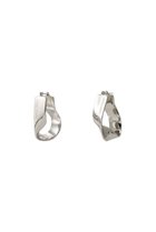【プランク プロジェクト/PRANK PROJECT】のプラチナコーティングロゴプレートツイストピアス/Platinum Coated Logo Plate Twisted Earrings SLV(シルバー)|ID:prp329100003135174