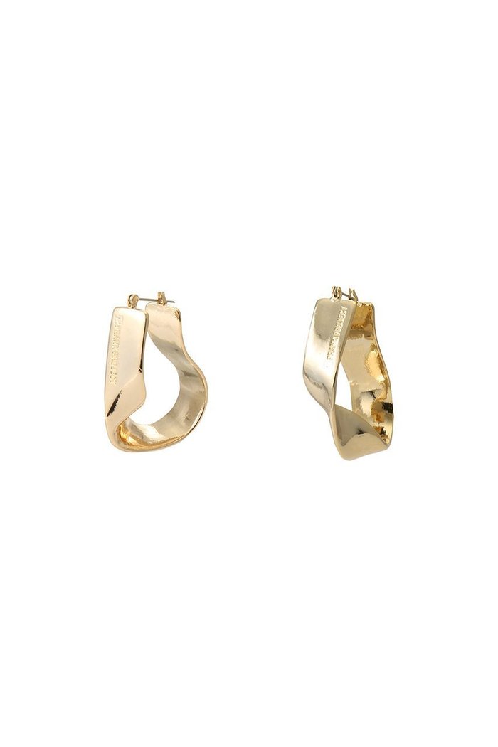【プランク プロジェクト/PRANK PROJECT】の24金プレーティングロゴプレートツイストピアス / 24K Coated Logo Plate Twisted Earrings インテリア・キッズ・メンズ・レディースファッション・服の通販 founy(ファニー) https://founy.com/ ファッション Fashion レディースファッション Fashion for Women アウター Coat / Outerwear Collection コート・ロングコート・ピーコート Long Coats, Peacoats & More ジュエリー Jewelry ファッションリング Fashion Rings イヤリング・フープ・ドロップタイプ Hoop, Drop & Clip Earrings イヤリング Earrings シンプル Simple, Minimal フープ Hoop, Hoop Earrings エレガント 上品 Elegant |ID: prp329100003135175 ipo3291000000035621294