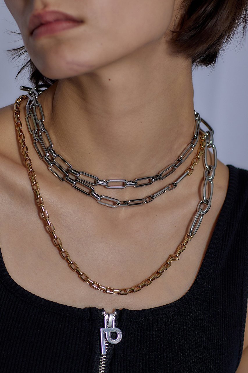【プランク プロジェクト/PRANK PROJECT】のバイカラーチェーンネックレス / Bicolor Chain Necklace 人気、トレンドファッション・服の通販 founy(ファニー) 　ファッション　Fashion　レディースファッション　WOMEN　ジュエリー　Jewelry　ネックレス　Necklaces　シルバー　Silver　チェーン　Chain　ネックレス　Necklace　ハイネック　High Neck　ロング　Long　other-8|ID: prp329100003135179 ipo3291000000031415930