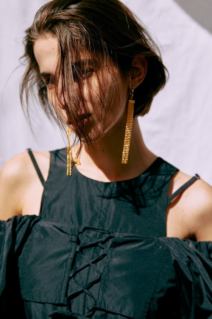 【プランク プロジェクト/PRANK PROJECT】のビジューロングピアス / Bijou Long Earrings 人気、トレンドファッション・服の通販 founy(ファニー) 　ファッション　Fashion　レディースファッション　Fashion for Women　ジュエリー　Jewelry　ファッションリング　Fashion Rings　イヤリング・フープ・ドロップタイプ　Hoop, Drop & Clip Earrings　イヤリング　Earrings　エレガント 上品　Elegant　オケージョン　Occasion Wear　シンプル　Simple, Minimal　チェーン　Chain, Chain Strap　デコルテ　Décolleté, Neckline　フープ　Hoop, Hoop Earrings　モチーフ　Motif, Design Theme　other-5|ID: prp329100003135181 ipo3291000000034419839