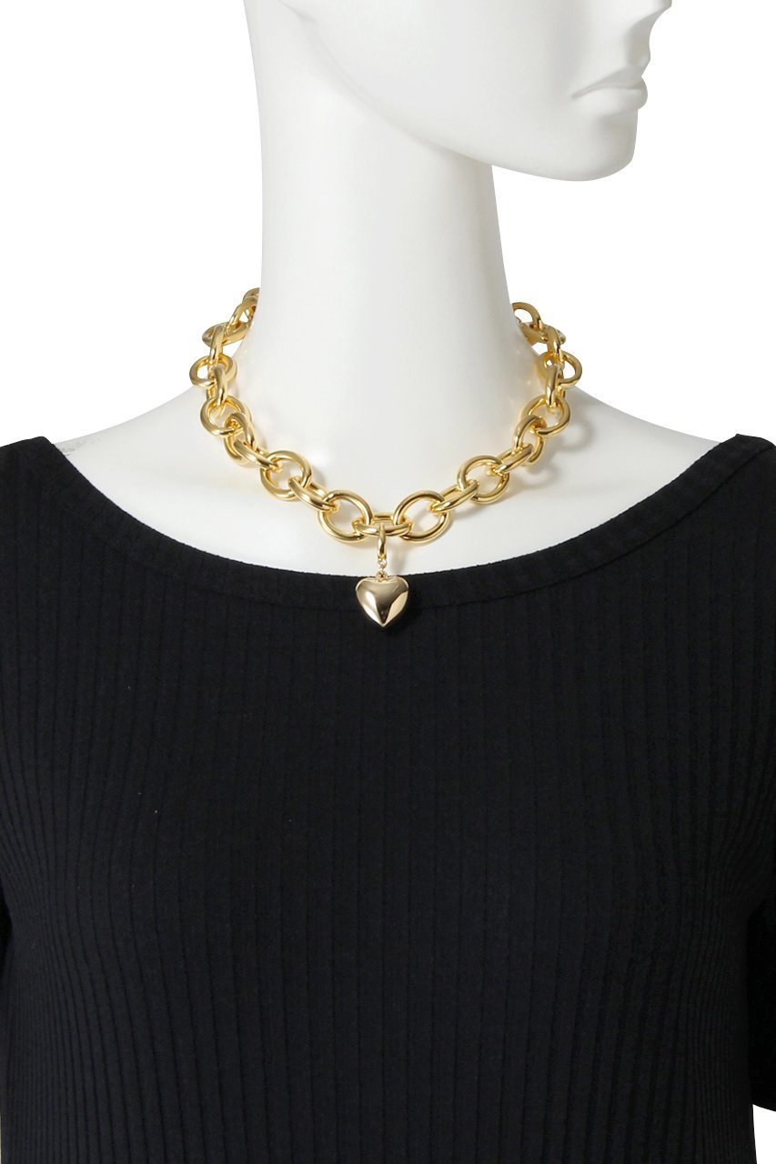 【プランク プロジェクト/PRANK PROJECT】のハートビックチェーンチョーカー / Big Heart Chain Choker 人気、トレンドファッション・服の通販 founy(ファニー) 　ファッション　Fashion　レディースファッション　Fashion for Women　ジュエリー　Jewelry　ネックレス　Necklaces & Pendants　チャーム　Charm, Pendant　チョーカー　Tulle, Mesh Fabric　ネックレス　Necklace, Pendant Necklace　other-2|ID: prp329100003135183 ipo3291000000034419827