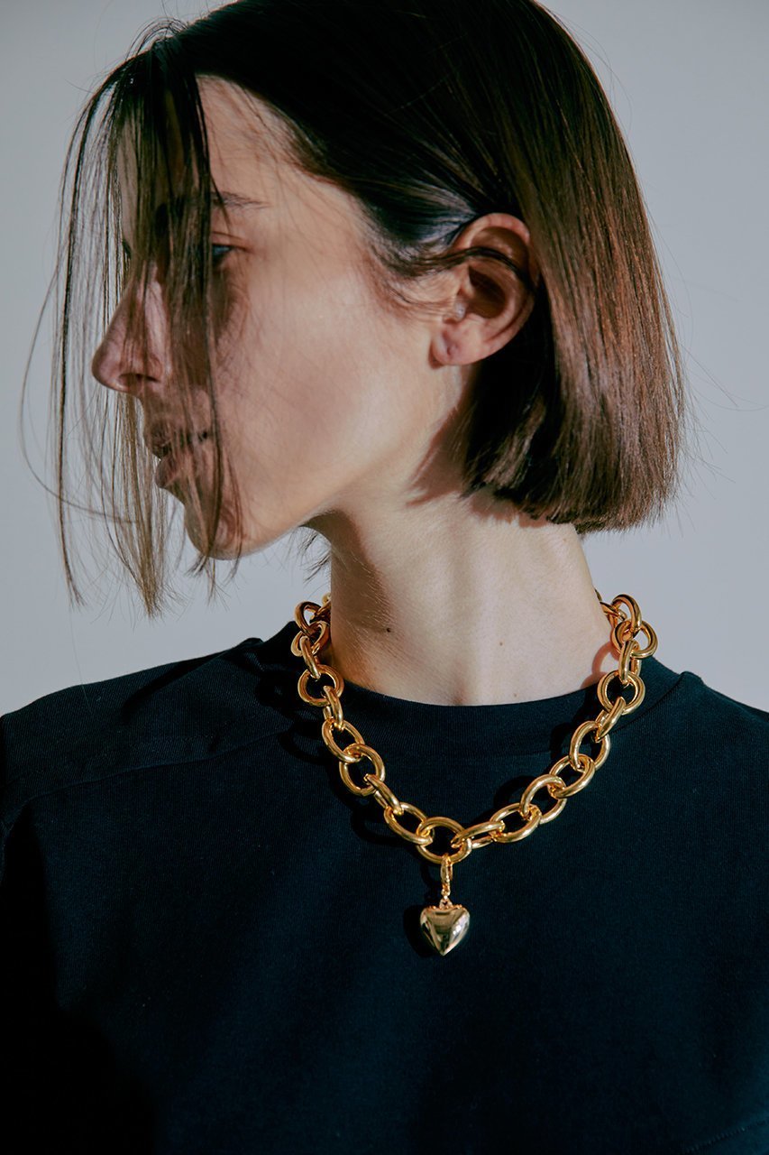 【プランク プロジェクト/PRANK PROJECT】のハートビックチェーンチョーカー / Big Heart Chain Choker 人気、トレンドファッション・服の通販 founy(ファニー) 　ファッション　Fashion　レディースファッション　Fashion for Women　ジュエリー　Jewelry　ネックレス　Necklaces & Pendants　チャーム　Charm, Pendant　チョーカー　Tulle, Mesh Fabric　ネックレス　Necklace, Pendant Necklace　other-7|ID: prp329100003135183 ipo3291000000034419832