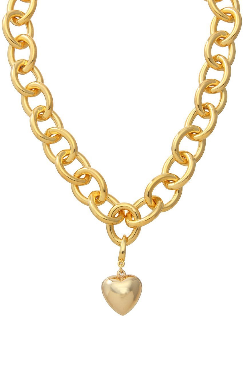 【プランク プロジェクト/PRANK PROJECT】のハートビックチェーンチョーカー / Big Heart Chain Choker インテリア・キッズ・メンズ・レディースファッション・服の通販 founy(ファニー) 　ファッション　Fashion　レディースファッション　Fashion for Women　ジュエリー　Jewelry　ネックレス　Necklaces & Pendants　チャーム　Charm, Pendant　チョーカー　Tulle, Mesh Fabric　ネックレス　Necklace, Pendant Necklace　GLD(ゴールド)|ID: prp329100003135183 ipo3291000000035386303