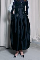 【プランク プロジェクト/PRANK PROJECT】のシルクダブルファスナーボリュームスカート / Silk Double Zipper Voluminous Skirt BLK(ブラック)|ID: prp329100003135189 ipo3291000000021225396