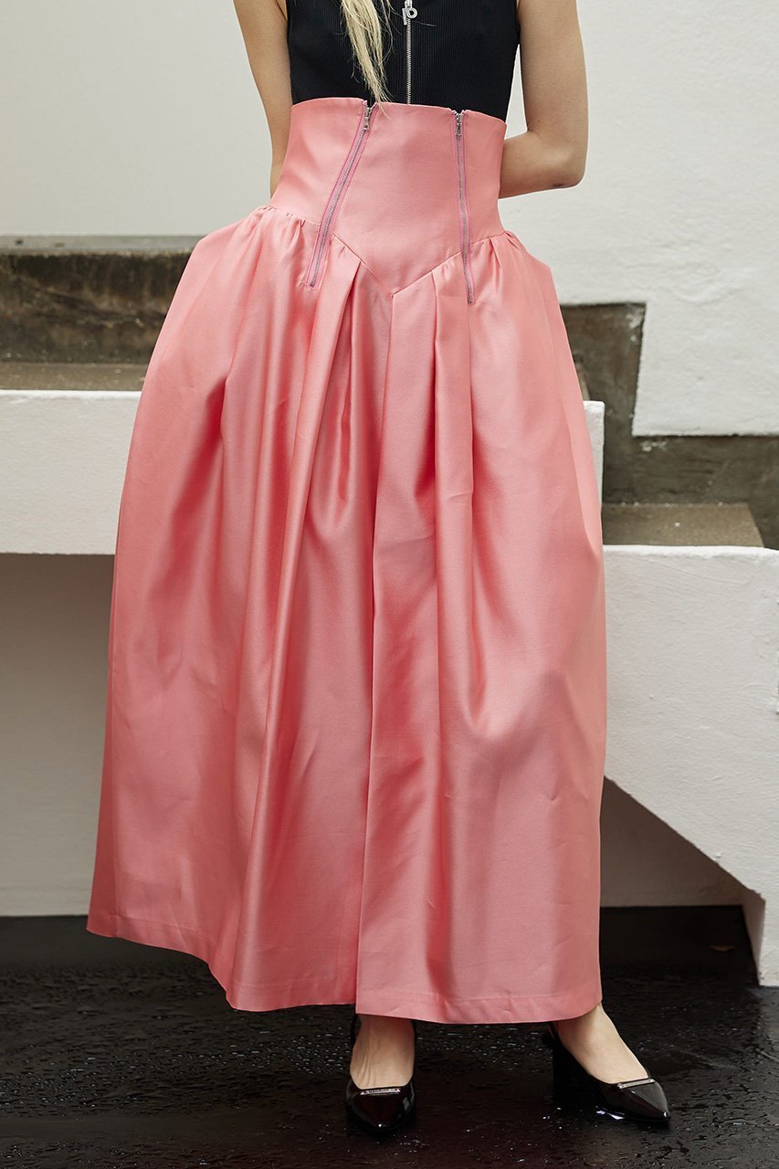 【プランク プロジェクト/PRANK PROJECT】のシルクダブルファスナーボリュームスカート / Silk Double Zipper Voluminous Skirt 人気、トレンドファッション・服の通販 founy(ファニー) 　ファッション　Fashion　レディースファッション　Fashion for Women　スカート　Skirts　ロングスカート　Long Skirts / Maxi & Midi Skirts　クラシカル　Classical, Vintage-Inspired　コンパクト　Compact, Small Size　シルク　Silk, 100% Silk　チュール　Tulip, Tulip Motif　ロング　Long, Long-Length　other-8|ID: prp329100003135189 ipo3291000000035509650