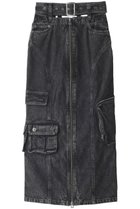 【プランク プロジェクト/PRANK PROJECT】のデニムカーゴスカート / Denim Cargo Skirt BLK(ブラック)|ID: prp329100003135192 ipo3291000000032846339