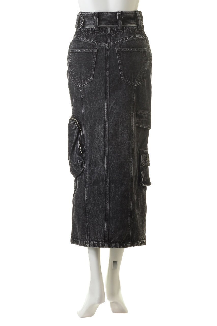 【プランク プロジェクト/PRANK PROJECT】のデニムカーゴスカート / Denim Cargo Skirt 人気、トレンドファッション・服の通販 founy(ファニー) 　ファッション　Fashion　レディースファッション　Fashion for Women　スカート　Skirts　ロングスカート　Long Skirts / Maxi & Midi Skirts　おすすめ　Recommended / Our Picks　ケミカル　Chemical, Chemical Wash　スリット　Slit, Slit Detail　デニム　Denim, Jeans Material　トレンド　Trend, Trending Now　フロント　Front, Front Design　マキシ　Maxi, Full Length　ロング　Long, Long-Length　other-4|ID: prp329100003135192 ipo3291000000032846359