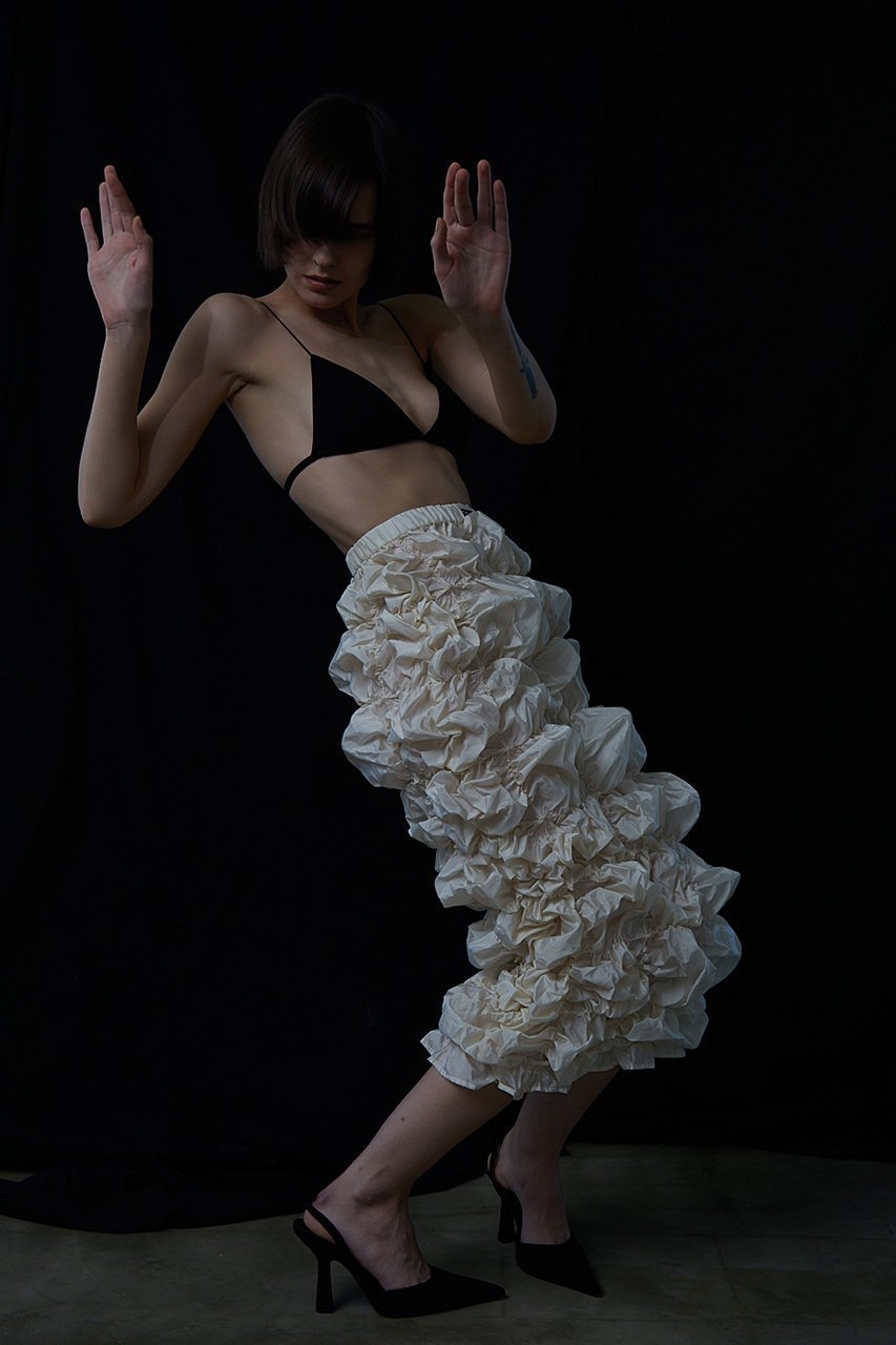 【プランク プロジェクト/PRANK PROJECT】のしぼりスカート / Wrung Pleats Skirt 人気、トレンドファッション・服の通販 founy(ファニー) 　ファッション　Fashion　レディースファッション　Fashion for Women　スカート　Skirts　ロングスカート　Long Skirts / Maxi & Midi Skirts　シャーリング　Shirring, Ruched　シルク　Silk, 100% Silk　シンプル　Simple, Minimal　ストレッチ　Stretch, Stretchy Fabric　セットアップ　Set-Up, Coordinated Outfit　ロング　Long, Long-Length　冬　Winter / This Winter　夏　Summer　帽子　Hat, Headwear　other-6|ID: prp329100003135193 ipo3291000000032936061