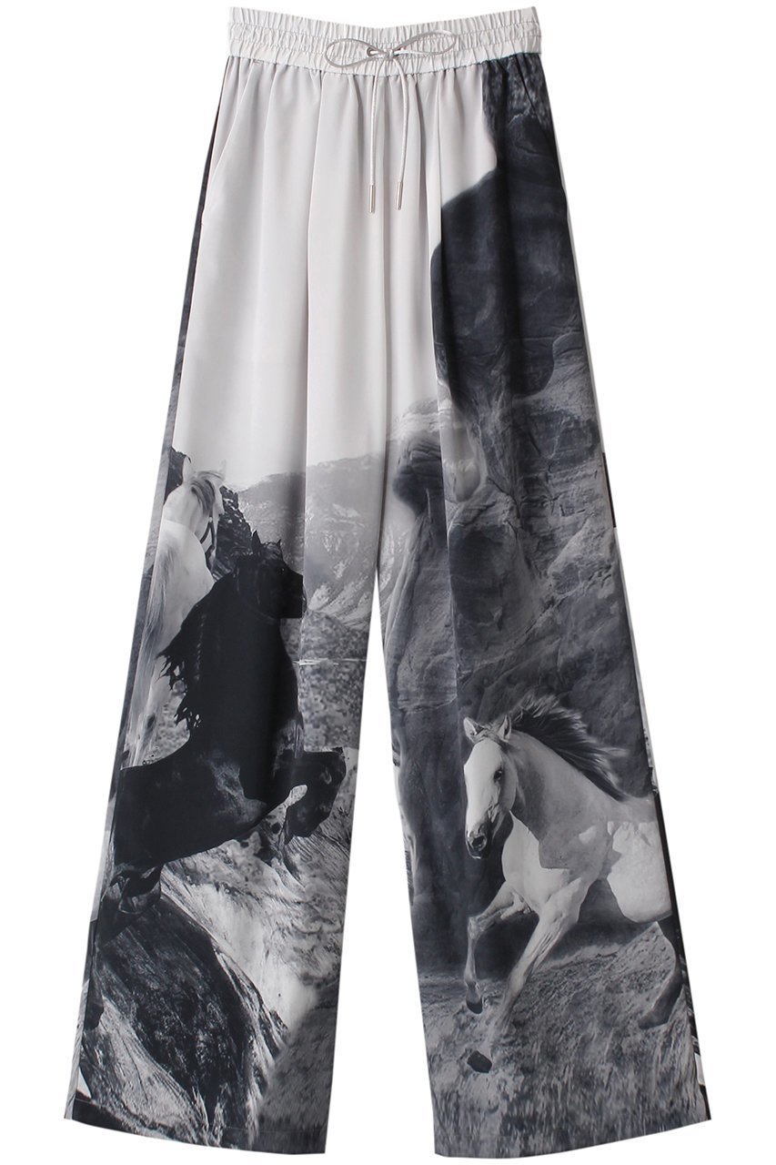 【プランク プロジェクト/PRANK PROJECT】のホースプリントワイドパンツ / Horse Printed Wide Pants インテリア・キッズ・メンズ・レディースファッション・服の通販 founy(ファニー) 　ファッション　Fashion　レディースファッション　Fashion for Women　パンツ　Pants & Trousers　おすすめ　Recommended / Our Picks　カラフル　Colorful Design　セットアップ　Set-Up, Coordinated Outfit　プリント　Print, Printed Pattern　ワイド　Wide, Wide Fit　BLK(ブラック)|ID: prp329100003135197 ipo3291000000035422590