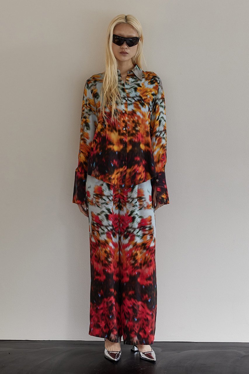 【プランク プロジェクト/PRANK PROJECT】のアブストラクトフラワーワイドパンツ / Abstract Flower Wide Pants 人気、トレンドファッション・服の通販 founy(ファニー) ファッション Fashion レディースファッション Fashion for Women パンツ Pants & Trousers おすすめ Recommended / Our Picks キュプラ Cupro, Eco Fabric スリム Slim, Slim Fit セットアップ Set-Up, Coordinated Outfit フラワー Flower, Floral プリント Print, Printed Pattern ワイド Wide, Wide Fit エレガント 上品 Elegant other-6|ID: prp329100003135198 ipo3291000000035514950