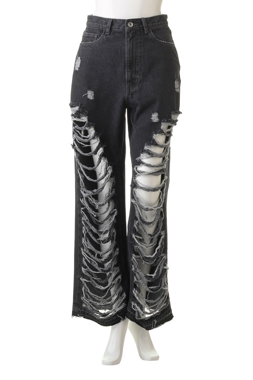 【プランク プロジェクト/PRANK PROJECT】のハードクラッシュデニム / Hard Clashed Jeans 人気、トレンドファッション・服の通販 founy(ファニー) 　ファッション　Fashion　レディースファッション　Fashion for Women　パンツ　Pants & Trousers　デニムパンツ・ジーンズ・美脚デニム　Denim Jeans & Pants　おすすめ　Recommended / Our Picks　クラッシュ　Distressed, Crashed Style　デニム　Denim, Jeans Material　フェミニン　Feminine, Girly　フロント　Front, Front Design　ルーズ　Loose, Oversized　ヴィンテージ　Vintage Style　other-2|ID: prp329100003135201 ipo3291000000032828793
