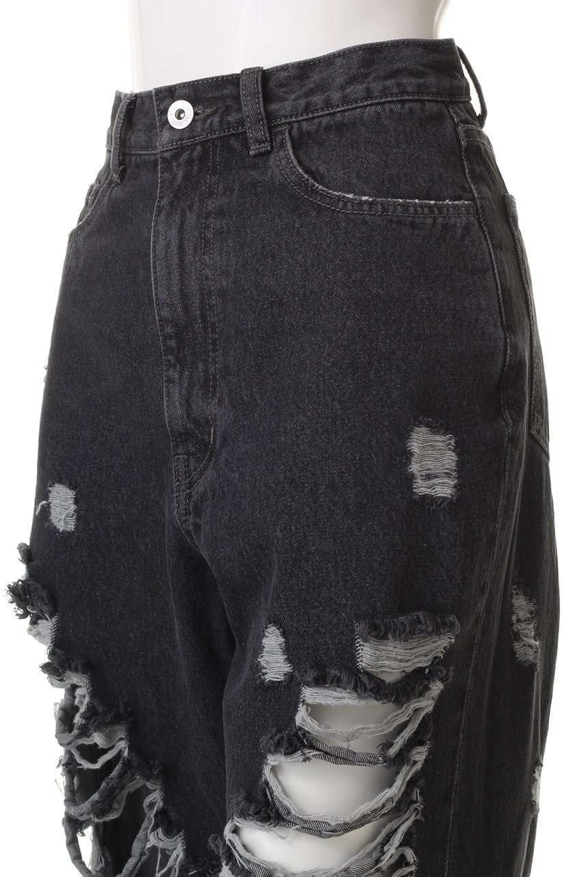 【プランク プロジェクト/PRANK PROJECT】のハードクラッシュデニム / Hard Clashed Jeans 人気、トレンドファッション・服の通販 founy(ファニー) 　ファッション　Fashion　レディースファッション　Fashion for Women　パンツ　Pants & Trousers　デニムパンツ・ジーンズ・美脚デニム　Denim Jeans & Pants　おすすめ　Recommended / Our Picks　クラッシュ　Distressed, Crashed Style　デニム　Denim, Jeans Material　フェミニン　Feminine, Girly　フロント　Front, Front Design　ルーズ　Loose, Oversized　ヴィンテージ　Vintage Style　other-5|ID: prp329100003135201 ipo3291000000032828796