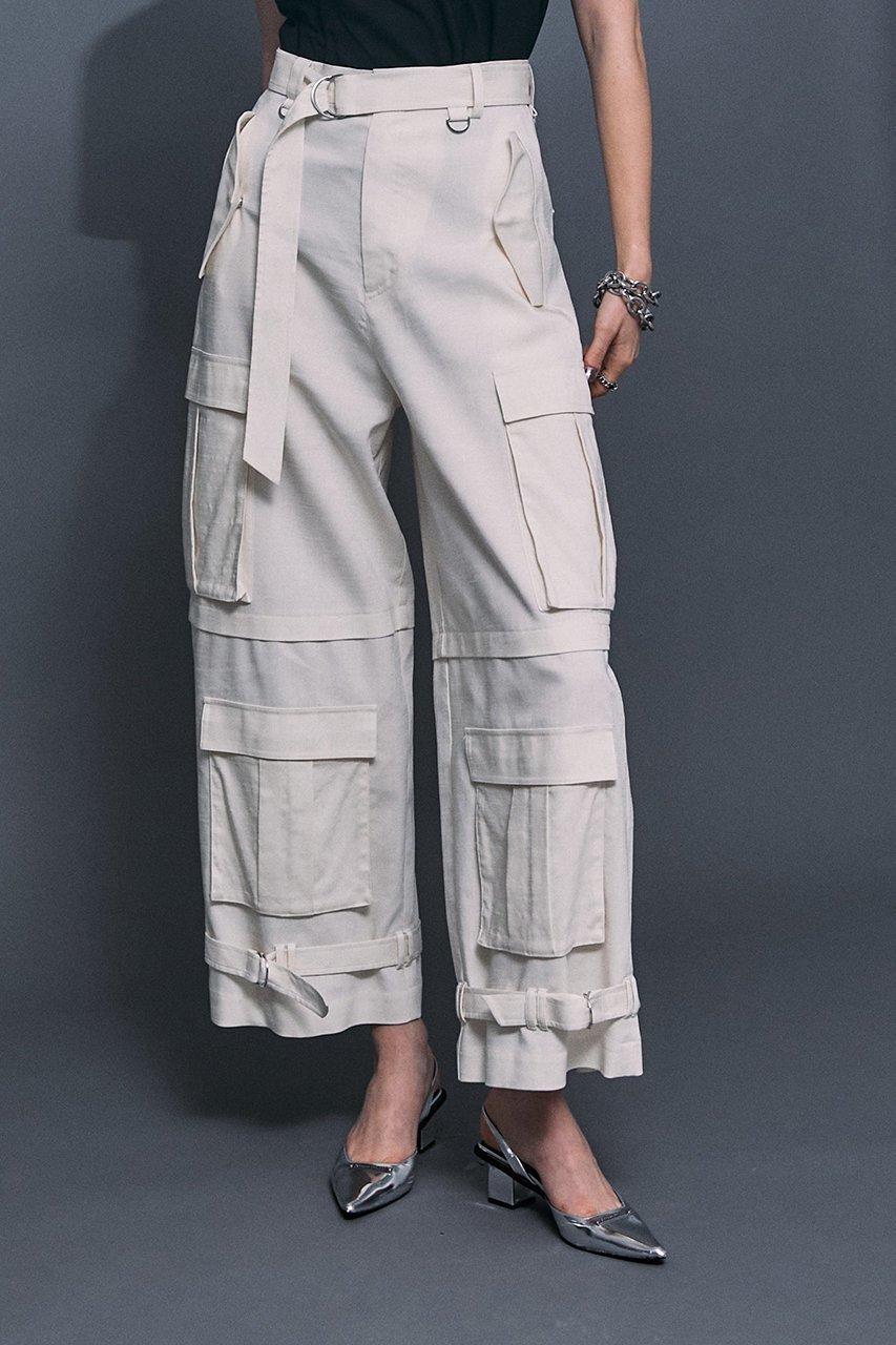 【プランク プロジェクト/PRANK PROJECT】のカーゴワイドパンツ / Cargo Wide Pants インテリア・キッズ・メンズ・レディースファッション・服の通販 founy(ファニー) 　ファッション　Fashion　レディースファッション　WOMEN　パンツ　Pants　カーゴパンツ　ワイド　WHT(ホワイト)|ID: prp329100003135202 ipo3291000000021225434