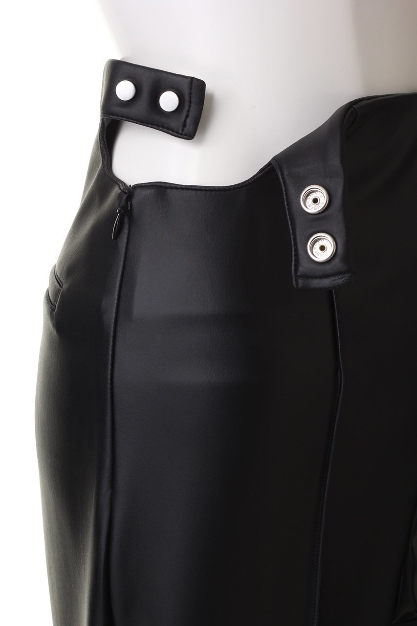 【プランク プロジェクト/PRANK PROJECT】のバックジップコンビレザーパンツ / Back Zip Combination Leather Pants 人気、トレンドファッション・服の通販 founy(ファニー) 　ファッション　Fashion　レディースファッション　Fashion for Women　パンツ　Pants & Trousers　バッグ　Bags　おすすめ　Recommended / Our Picks　エナメル　Patent Leather　ジップ　Zip, Zipper　ドッキング　Docking, Mixed Material　フレア　Flare, Flared　other-7|ID: prp329100003135210 ipo3291000000036431933