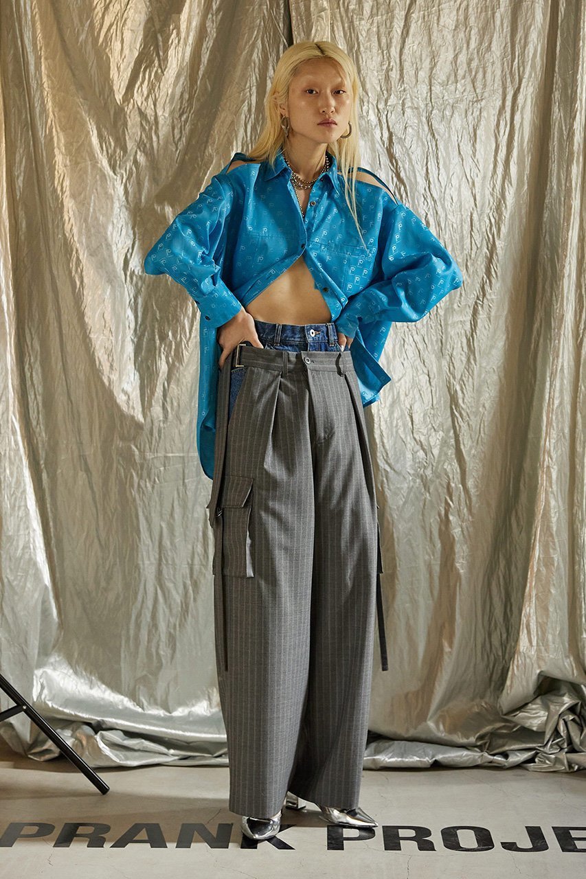 【プランク プロジェクト/PRANK PROJECT】のダブルウエストレイヤードデニムパンツ / Double West Layered Denim Pants 人気、トレンドファッション・服の通販 founy(ファニー) 　ファッション　Fashion　レディースファッション　Fashion for Women　パンツ　Pants & Trousers　デニムパンツ・ジーンズ・美脚デニム　Denim Jeans & Pants　ショーツ　Shorts, Short Pants　スーツ　Suit, Formalwear　デニム　Denim, Jeans Material　other-7|ID: prp329100003135214 ipo3291000000032830862