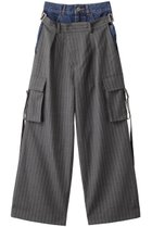 【プランク プロジェクト/PRANK PROJECT】のダブルウエストレイヤードデニムパンツ / Double West Layered Denim Pants GRY(グレー)|ID: prp329100003135214 ipo3291000000035812655