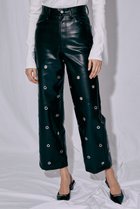 【プランク プロジェクト/PRANK PROJECT】のアイレットヴィーガンレザーコクーンパンツ / Eyelet Vegan Leather Cocoon Pants BLK(ブラック)|ID:prp329100003135215