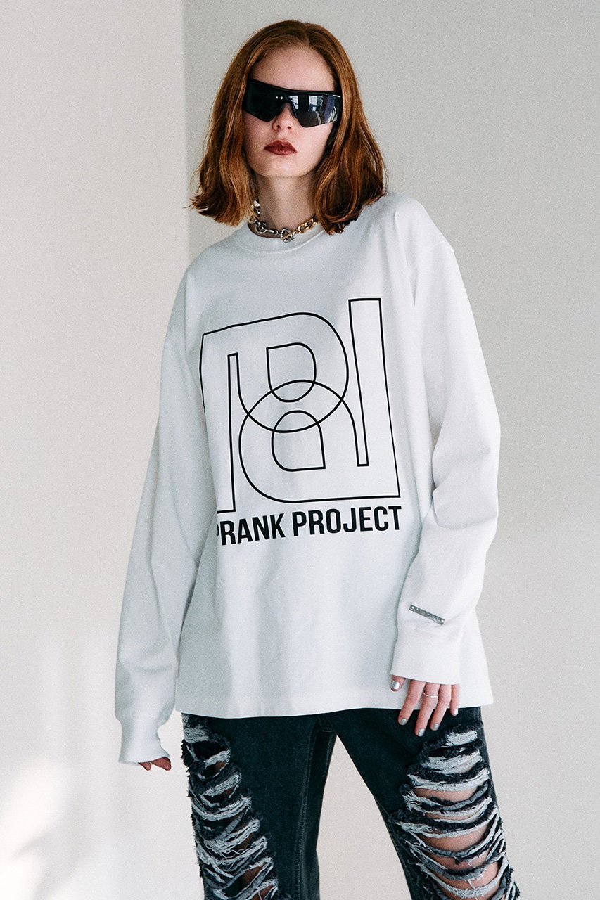 【プランク プロジェクト/PRANK PROJECT】の【UNISEX】PロゴビッグロンTEE / P Logo Big Long Sleeve Tee 人気、トレンドファッション・服の通販 founy(ファニー) 　ファッション　Fashion　レディースファッション　Fashion for Women　トップス・カットソー　Cut & Sew Tops　シャツ・ブラウス・オフィスカジュアル　Elegant Blouses & Button-Ups　ロングTシャツ・Tシャツ　Longline T-Shirts & Tees　カットソー・ベーシックTシャツ　Cut-and-Sewn Tops / Stretch Tees & Basics　ユニセックス　Unisex, Genderless　スリーブ　Sleeve, Long Sleeve / Short Sleeve　モチーフ　Motif, Design Theme　ルーズ　Loose, Oversized　ロング　Long, Long-Length　other-3|ID: prp329100003135221 ipo3291000000032837991