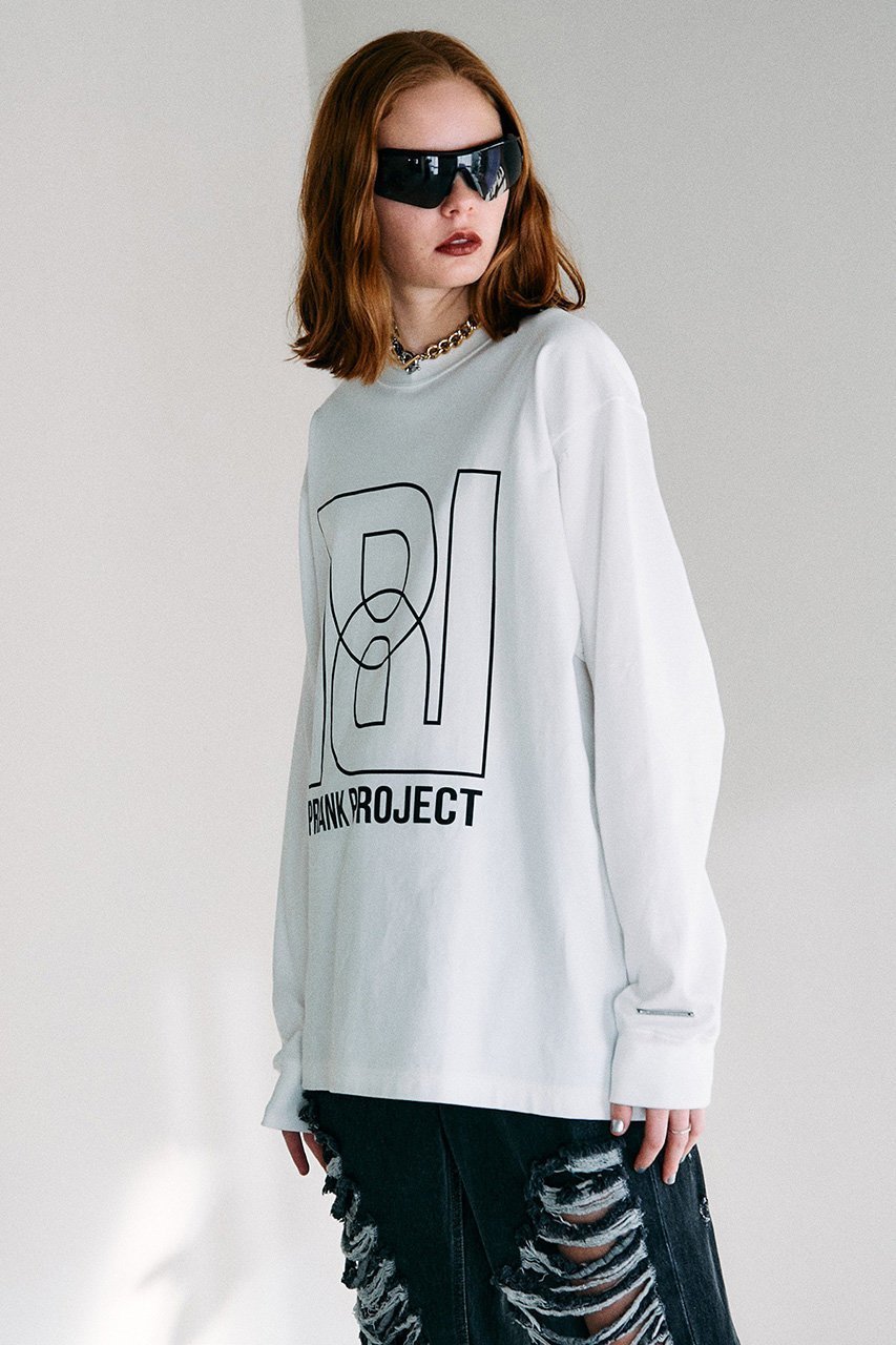 【プランク プロジェクト/PRANK PROJECT】の【UNISEX】PロゴビッグロンTEE / P Logo Big Long Sleeve Tee 人気、トレンドファッション・服の通販 founy(ファニー) 　ファッション　Fashion　レディースファッション　Fashion for Women　トップス・カットソー　Cut & Sew Tops　シャツ・ブラウス・オフィスカジュアル　Elegant Blouses & Button-Ups　ロングTシャツ・Tシャツ　Longline T-Shirts & Tees　カットソー・ベーシックTシャツ　Cut-and-Sewn Tops / Stretch Tees & Basics　ユニセックス　Unisex, Genderless　スリーブ　Sleeve, Long Sleeve / Short Sleeve　モチーフ　Motif, Design Theme　ルーズ　Loose, Oversized　ロング　Long, Long-Length　other-4|ID: prp329100003135221 ipo3291000000032837997