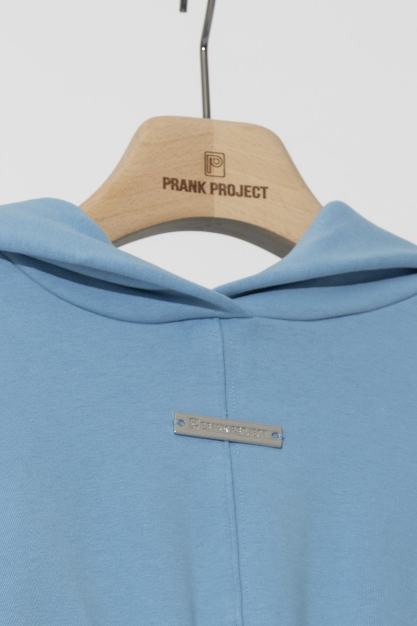 【プランク プロジェクト/PRANK PROJECT】のメタルディティールショートフーディ / Metal Detail Short Hoodie 人気、トレンドファッション・服の通販 founy(ファニー) 　ファッション　Fashion　レディースファッション　Fashion for Women　トップス・カットソー　Cut & Sew Tops　シャツ・ブラウス・オフィスカジュアル　Elegant Blouses & Button-Ups　ロングTシャツ・Tシャツ　Longline T-Shirts & Tees　カットソー・ベーシックTシャツ　Cut-and-Sewn Tops / Stretch Tees & Basics　おすすめ　Recommended / Our Picks　ショート　Short, Short Length　ストレッチ　Stretch, Stretchy Fabric　スリーブ　Sleeve, Long Sleeve / Short Sleeve　セットアップ　Set-Up, Coordinated Outfit　バランス　Balance, Style Balance　ロング　Long, Long-Length　other-6|ID: prp329100003135227 ipo3291000000032838121