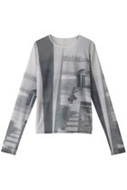 【プランク プロジェクト/PRANK PROJECT】のマルチプリントシアークルートップ / Multi Printed See-through Crew Neck Top MLT2(マルチカラー2)|ID: prp329100003135228 ipo3291000000036093679